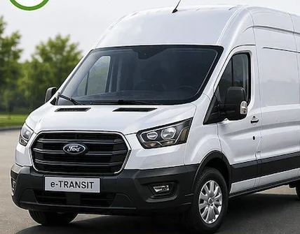 Ford e-Transit Hochdach als Elektro-Transporter bei eDrive Vermietung in Fernitz