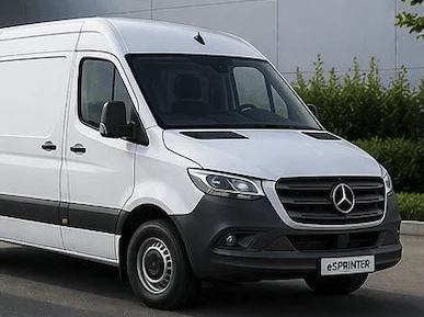 Mercedes eSprinter als Elektro-Kastenwagen bei eDrive Vermietung in Fernitz